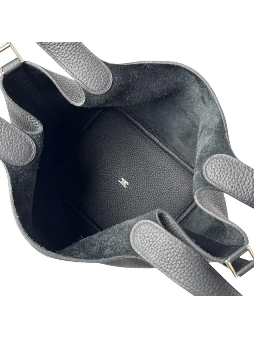 Hermes Picotin Lock MM Noir Black Taurillon Clemence Handbag